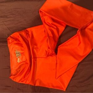 Zyia Red Leather Look Leggings